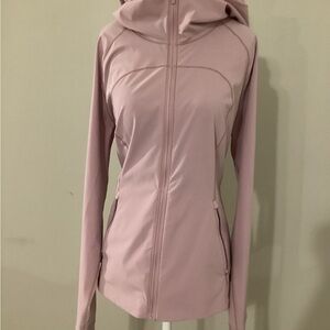 Lululemon Mist over Windbreaker Women’s Lightweight Hooded Jacket - light pink
